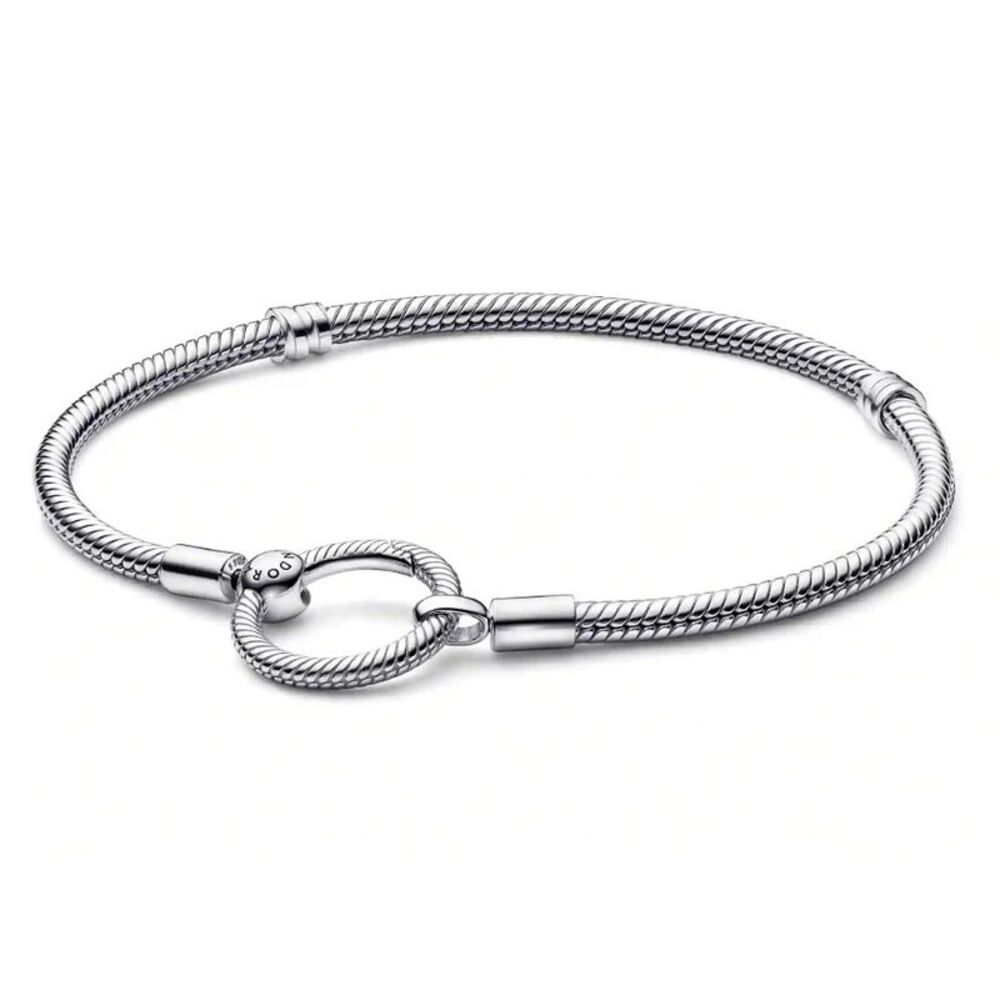 Pandora Moments O Closure Snake Chain Bracelet